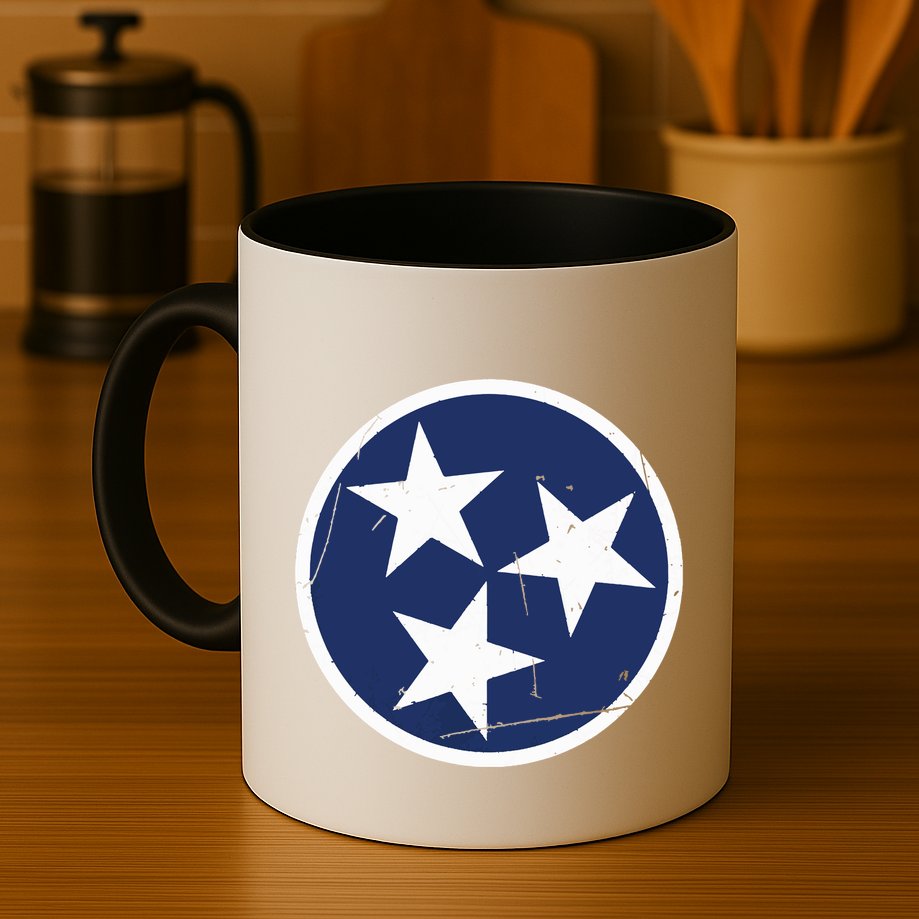 Tennessee Flag State Vintage Style Mug