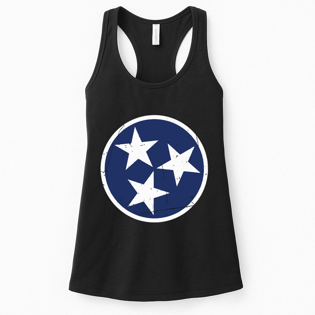 Tennessee Flag State Vintage Style Womens Tank Top