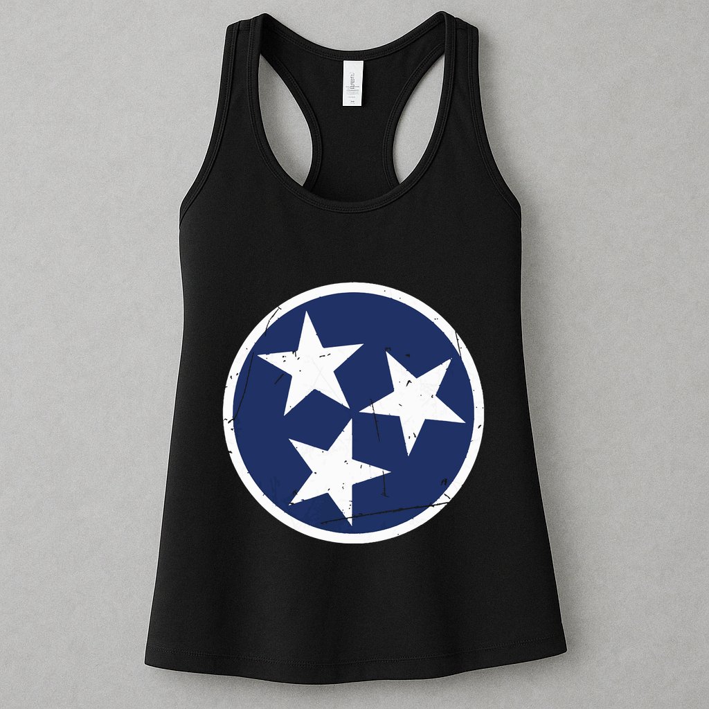 Tennessee Flag State Vintage Style Womens Tank Top