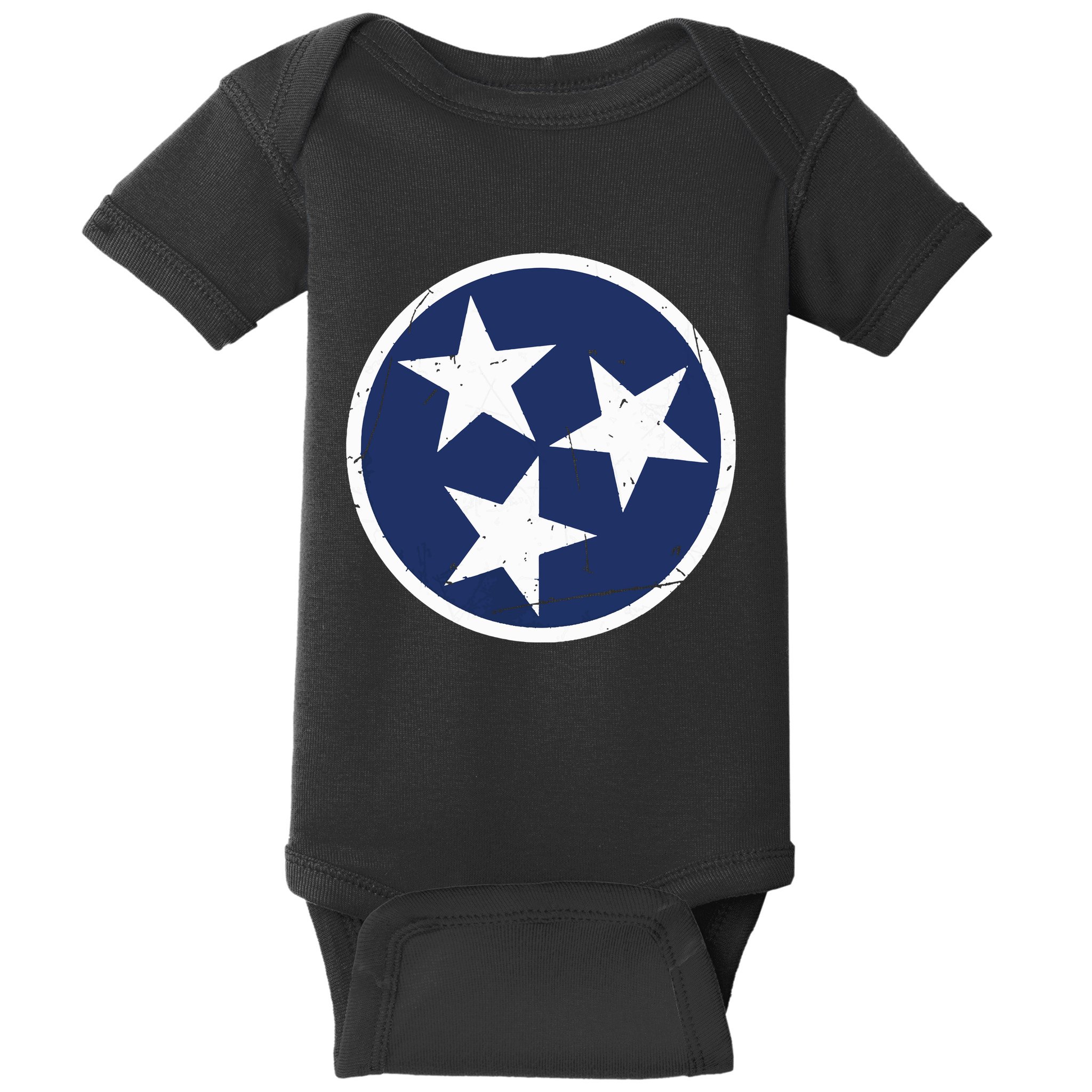 Tennessee Flag State Vintage Style Baby Bodysuit