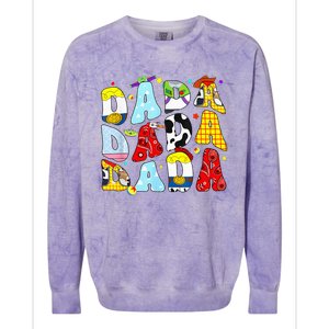 Toy Funny Story Dada Dad Fathers Day Colorblast Crewneck Sweatshirt