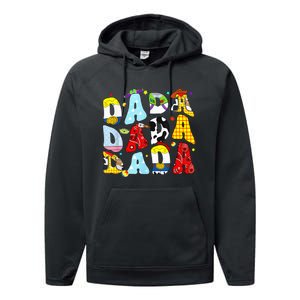 Toy Funny Story Dada Dad Fathers Day Performance Fleece Hoodie