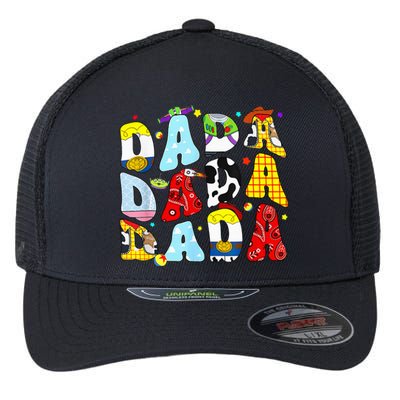 Toy Funny Story Dada Dad Fathers Day Flexfit Unipanel Trucker Cap