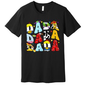 Toy Funny Story Dada Dad Fathers Day Premium T-Shirt