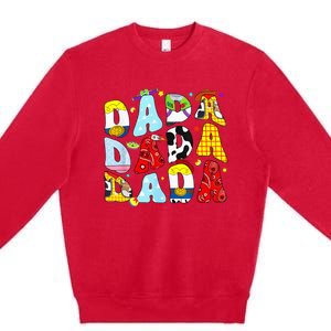 Toy Funny Story Dada Dad Fathers Day Premium Crewneck Sweatshirt