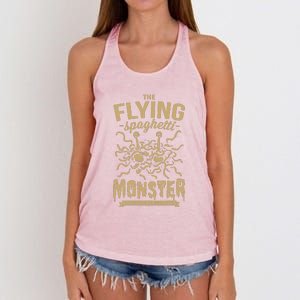 The Flying Spaghetti Monster Women's Knotted Racerback Tank