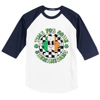 Time For Some Shenanigans Happy St Patricks Day Baseball Sleeve Shirt