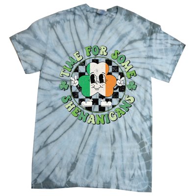 Time For Some Shenanigans Happy St Patricks Day Tie-Dye T-Shirt