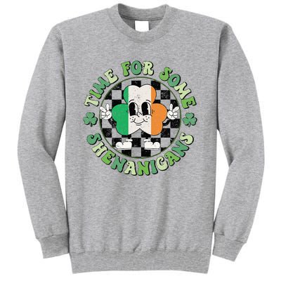 Time For Some Shenanigans Happy St Patricks Day Tall Sweatshirt