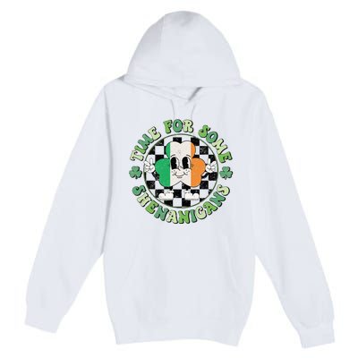 Time For Some Shenanigans Happy St Patricks Day Premium Pullover Hoodie