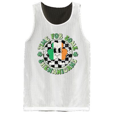 Time For Some Shenanigans Happy St Patricks Day Mesh Reversible Basketball Jersey Tank