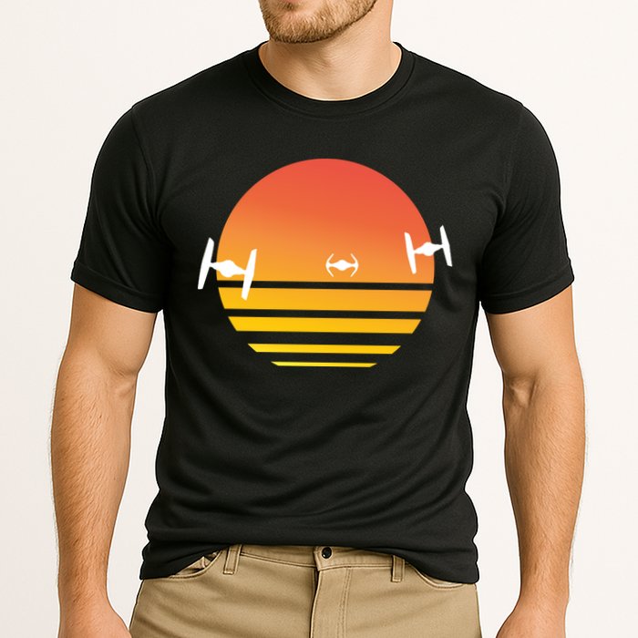 Tie Fighter Sunset Cooling Performance Crew T-Shirt