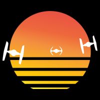 Tie Fighter Sunset Cooling Performance Crew T-Shirt
