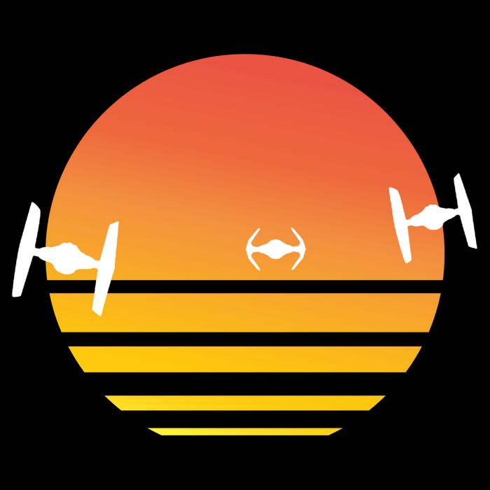 Tie Fighter Sunset Cooling Performance Crew T-Shirt
