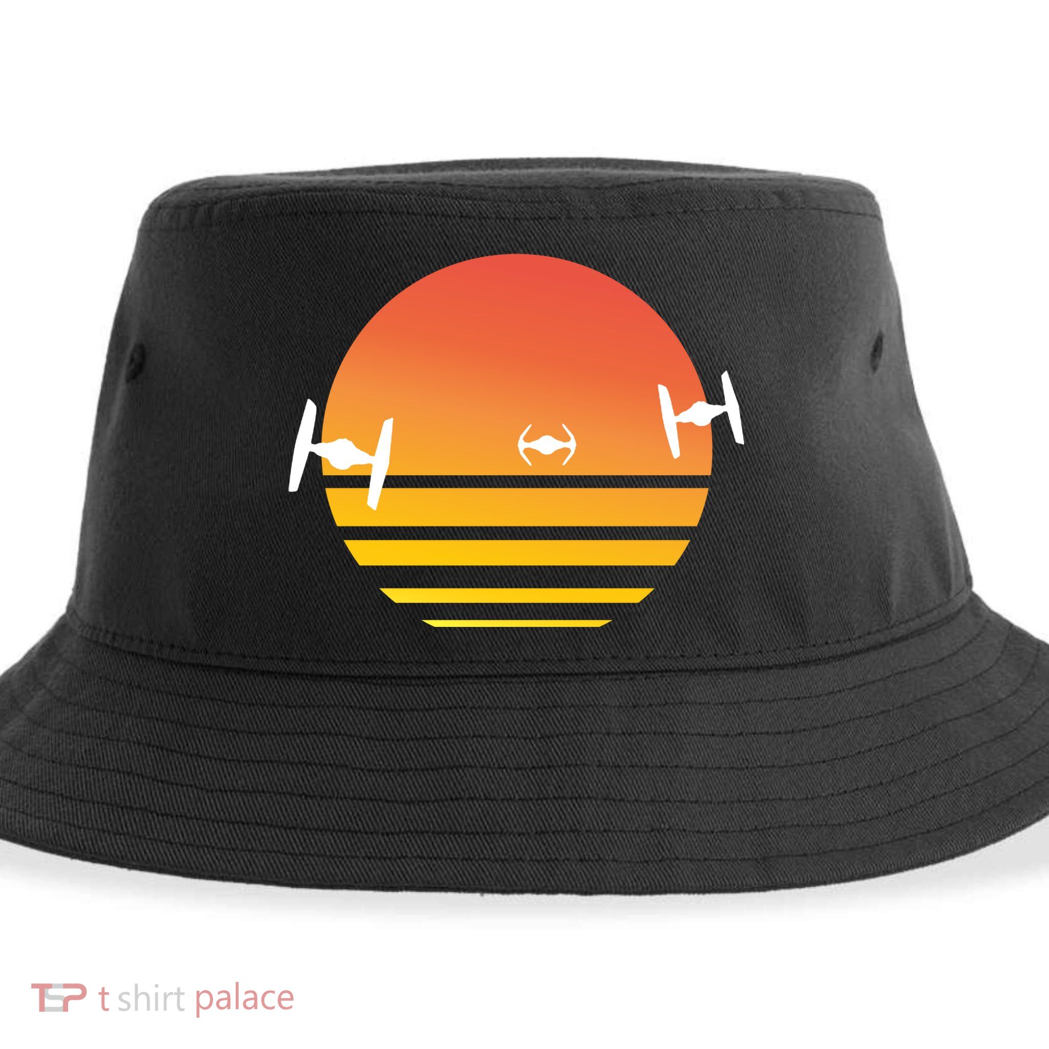 Tie Fighter Sunset Sustainable Bucket Hat