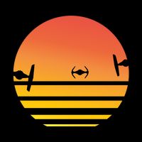 Tie Fighter Sunset Mug