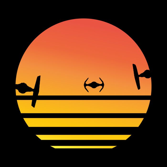 Tie Fighter Sunset Mug