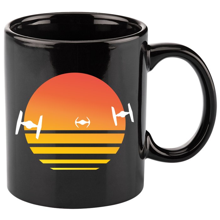 Tie Fighter Sunset 11oz C Handle Ceramic Mug