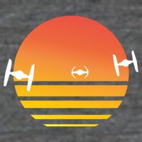 Tie Fighter Sunset Zip Tote Bag