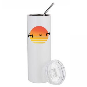 Tie Fighter Sunset Stainless Steel Tumbler