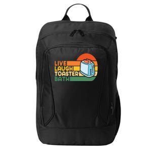 Trendy & Funny Saying Live Laugh Toaster Bath Inspirational City Backpack