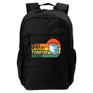 Trendy & Funny Saying Live Laugh Toaster Bath Inspirational Daily Commute Backpack