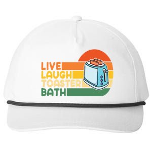 Trendy & Funny Saying Live Laugh Toaster Bath Inspirational Snapback Five-Panel Rope Hat