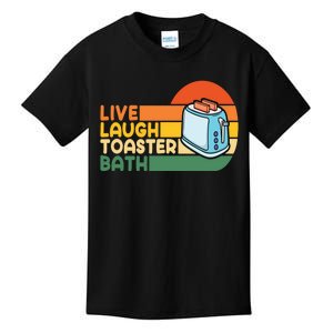 Trendy & Funny Saying Live Laugh Toaster Bath Inspirational Kids T-Shirt