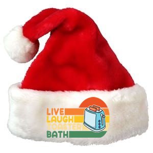 Trendy & Funny Saying Live Laugh Toaster Bath Inspirational Premium Christmas Santa Hat