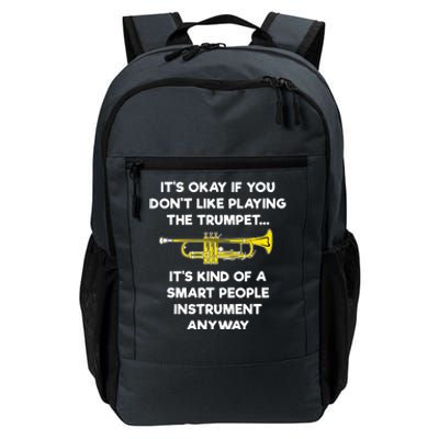 Trumpet Funny Smart People Trumpet Player Daily Commute Backpack