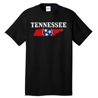 Tennessee Flag State Map Pride Vintage Nashville TN Tall T-Shirt