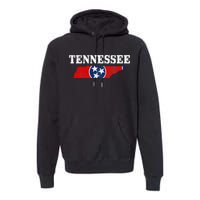 Tennessee Flag State Map Pride Vintage Nashville TN Premium Hoodie