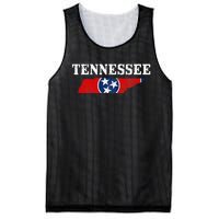 Tennessee Flag State Map Pride Vintage Nashville TN Mesh Reversible Basketball Jersey Tank