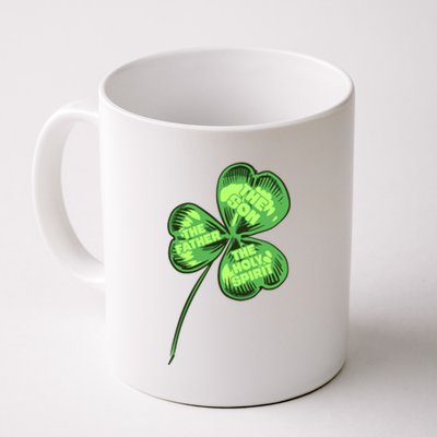 The Father Son Holy Spirit Shamrock St Patrick Day Gift Coffee Mug