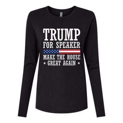 Trump For Speaker House Of Representatives Womens Cotton Relaxed Long Sleeve T-Shirt