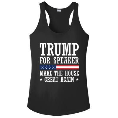 Trump For Speaker House Of Representatives Ladies PosiCharge Competitor Racerback Tank