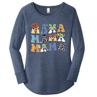 Toy Funny Story Mama - Boy Mom Mother's Day Tee for Wo Women's Perfect Tri Tunic Long Sleeve Shirt