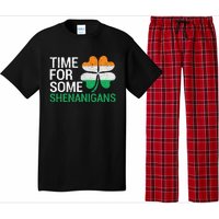 Time For Some Shenanigans St. Patrick's Day Irish Clover Pajama Set