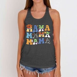 Toy Funny Story Mama Boy Mom Mothers Day Women's Knotted Racerback Tank