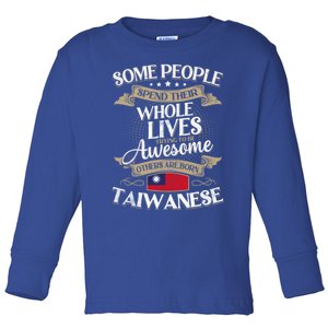 Taiwan Flag Souvenirs For Taiwaneses And Gift Toddler Long Sleeve Shirt