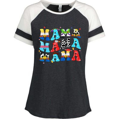 Toy Funny Story Mama Boy Mom MotherS Day Enza Ladies Jersey Colorblock Tee