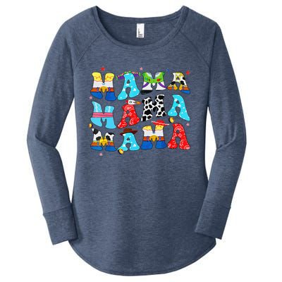 Toy Funny Story Mama Boy Mom MotherS Day Women's Perfect Tri Tunic Long Sleeve Shirt