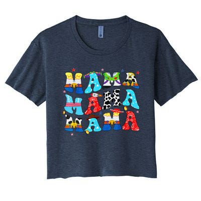 Toy Funny Story Mama Boy Mom MotherS Day Women's Crop Top Tee