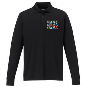 Toy Funny Story Mama Boy Mom MotherS Day Performance Long Sleeve Polo