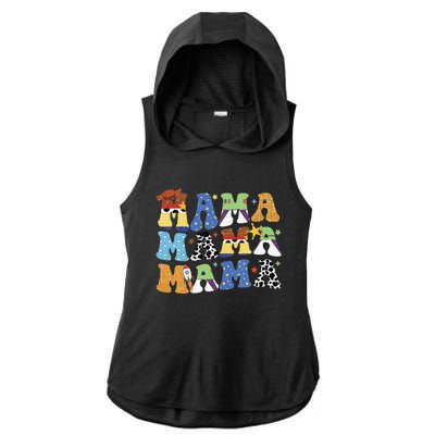 Toy Funny Story Mama Boy Mom Mothers Day Ladies PosiCharge Tri-Blend Wicking Draft Hoodie Tank