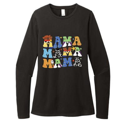 Toy Funny Story Mama Boy Mom Mothers Day Womens CVC Long Sleeve Shirt