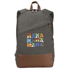 Toy Funny Story Mama Boy Mom Mothers Day Cotton Canvas Backpack