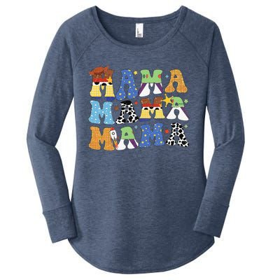 Toy Funny Story Mama Boy Mom Mothers Day Women's Perfect Tri Tunic Long Sleeve Shirt