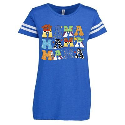 Toy Funny Story Mama Boy Mom Mothers Day Enza Ladies Jersey Football T-Shirt