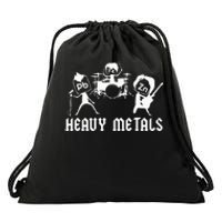 Teacher Funny Saying Heavy Metals Rocks Chemistry Drawstring Bag